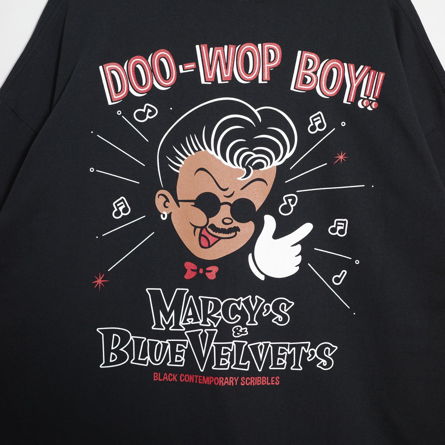 【数量限定】)MARCY'S & BLUE VELVET'S L/S TEE MCBV-02 BLACK