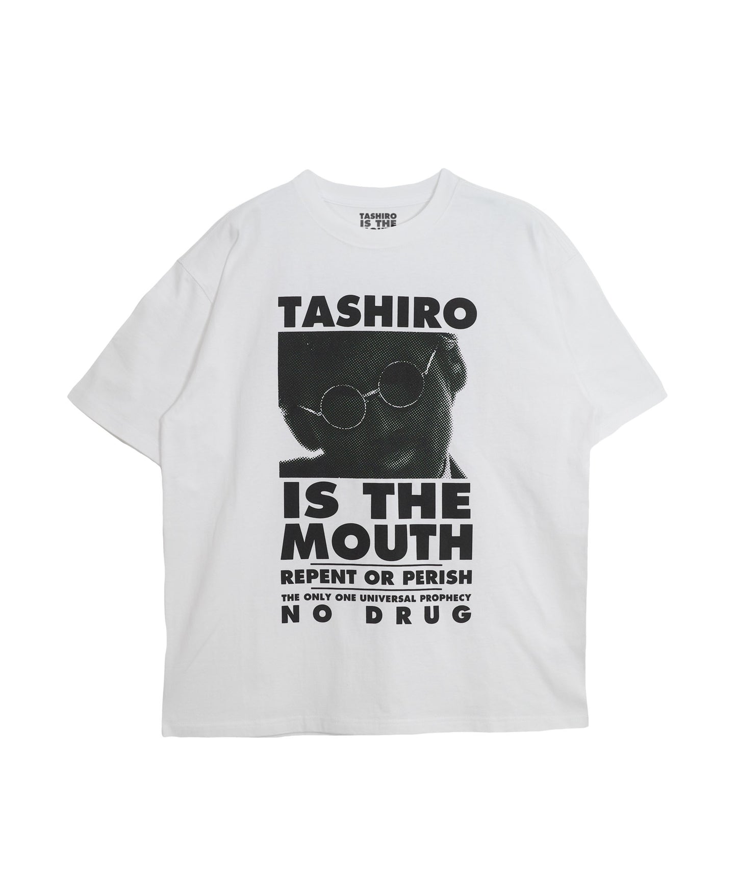 TASHIRO IS THE MOUTH 半袖Tシャツ TITM-B01 WHITE