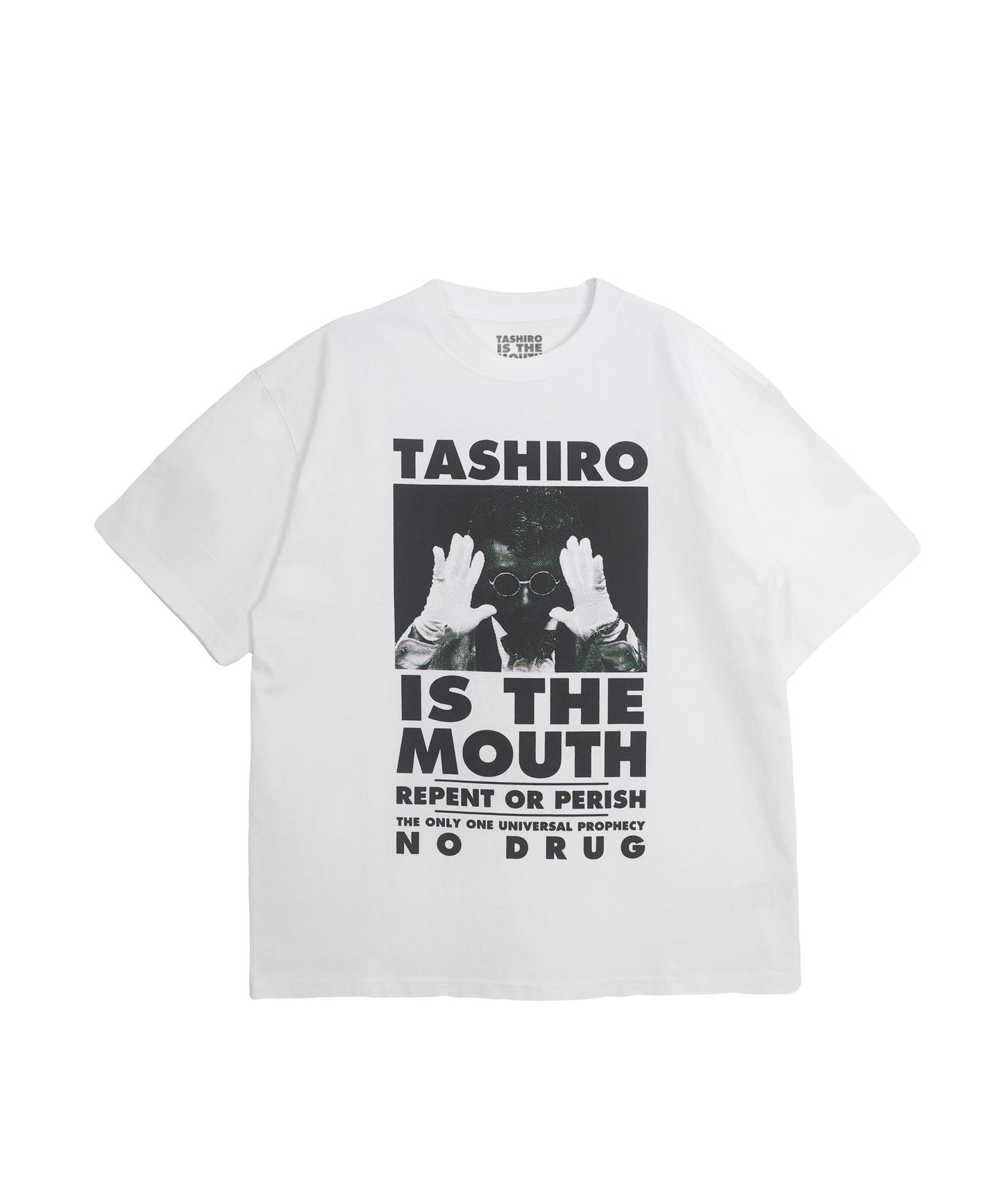 TASHIRO IS THE MOUTH 半袖Tシャツ TITM-A01 WHITE