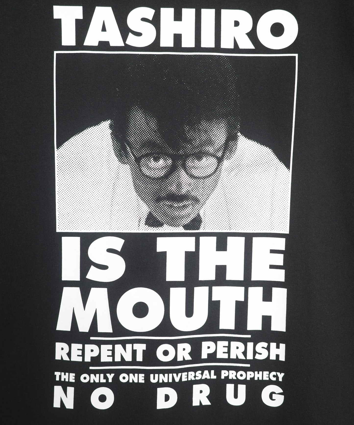 TASHIRO IS THE MOUTH 半袖Tシャツ TITM-C01 BLACK