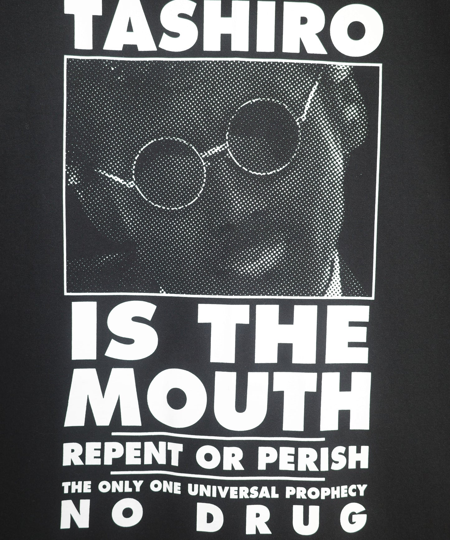 TASHIRO IS THE MOUTH 半袖Tシャツ TITM-B01 BLACK