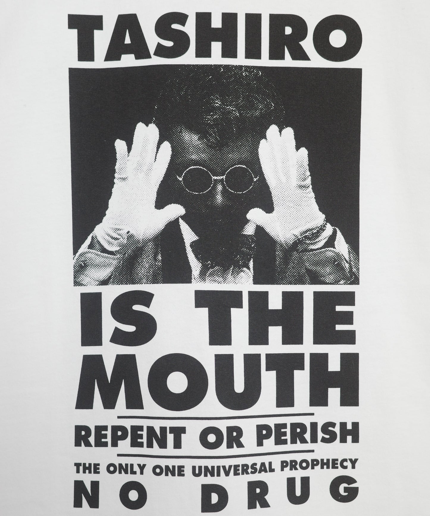 TASHIRO IS THE MOUTH 半袖Tシャツ TITM-A01 WHITE