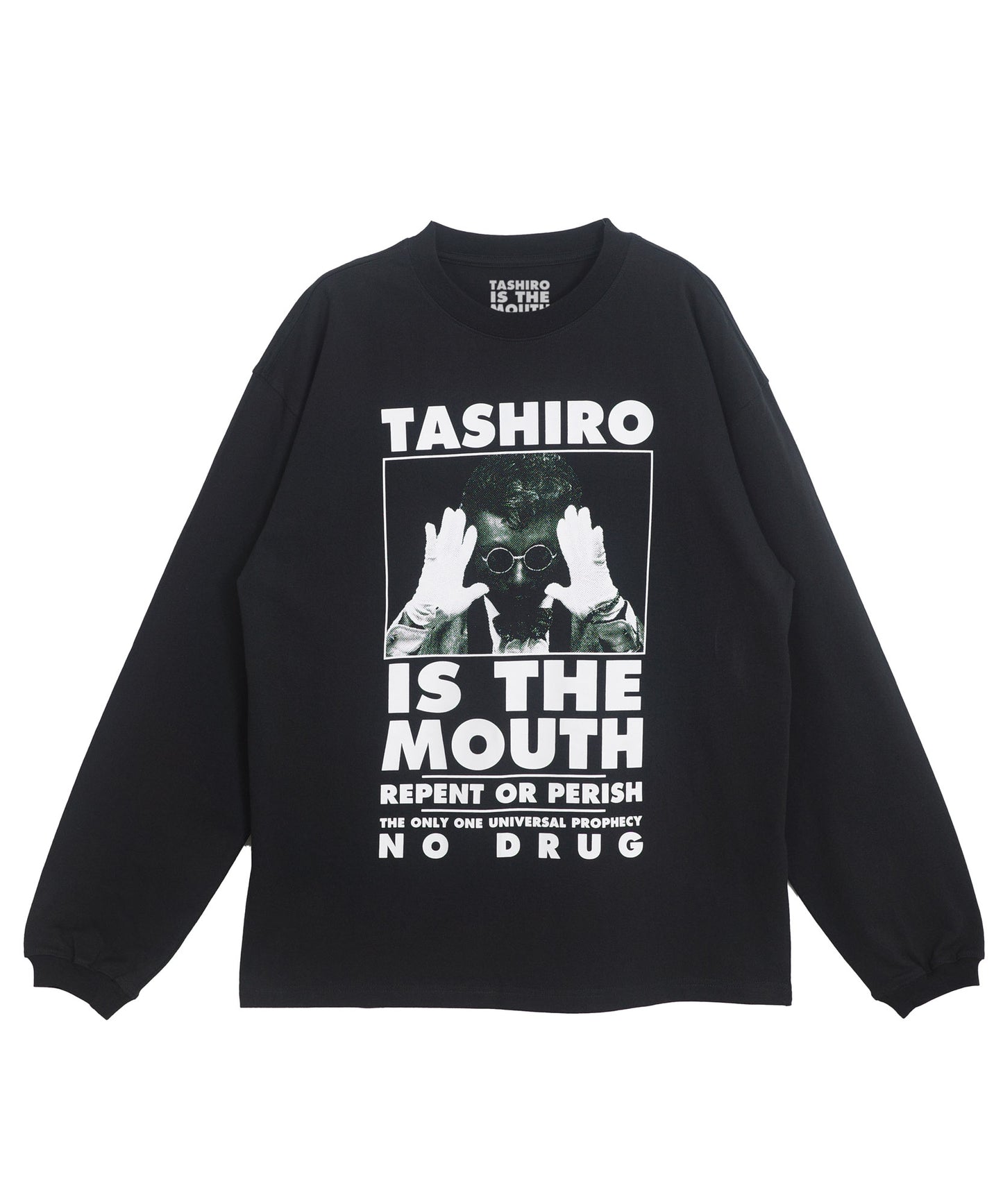 TASHIRO IS THE MOUTH 長袖Tシャツ TITM-A02 BLACK