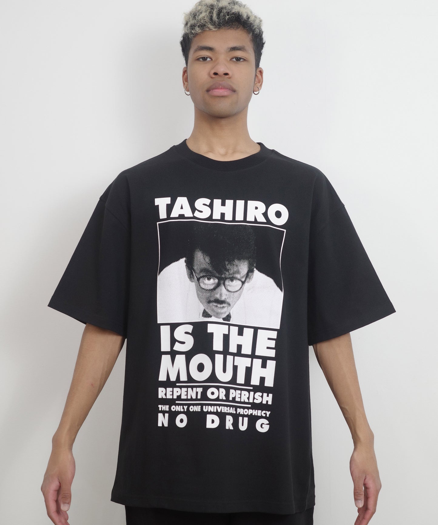 TASHIRO IS THE MOUTH 半袖Tシャツ TITM-C01 BLACK