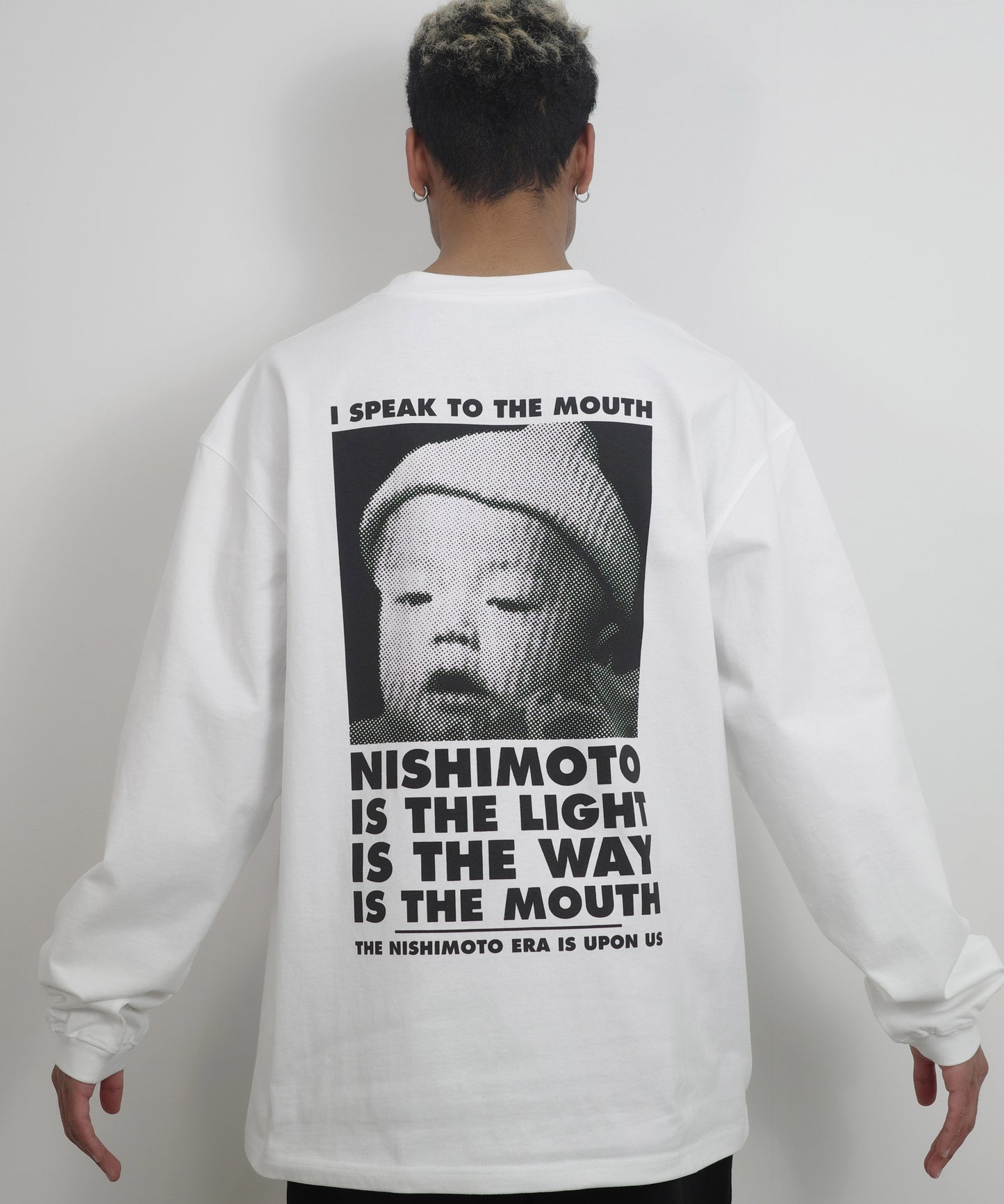 TASHIRO IS THE MOUTH 長袖Tシャツ TITM-B02 WHITE