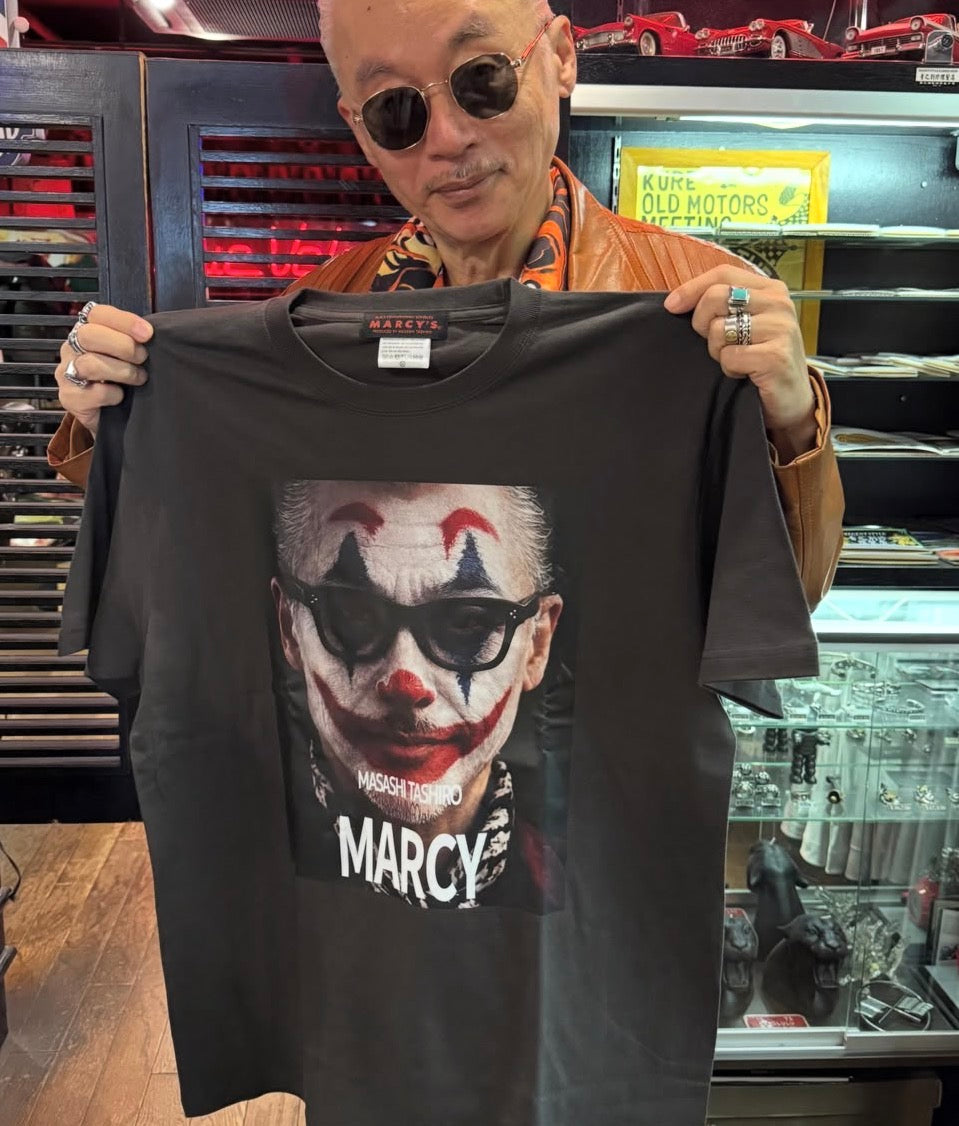 MARCYS' 半袖Tee CHARCOAL BLACK