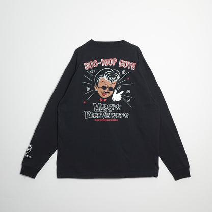 【数量限定】)MARCY'S & BLUE VELVET'S L/S TEE MCBV-02 BLACK