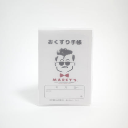 MARCY'S おくすり手帳(半透明ブックカバー付き)