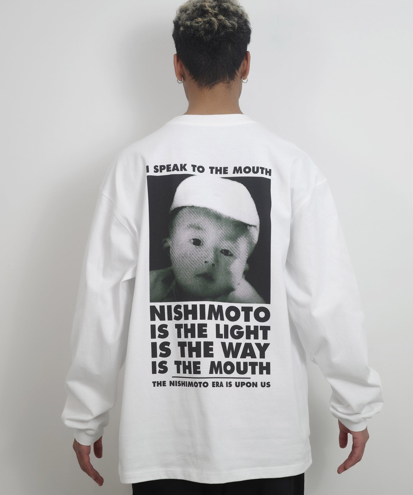 TASHIRO IS THE MOUTH 長袖Tシャツ TITM-C02 WHITE