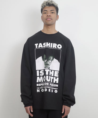TASHIRO IS THE MOUTH 長袖Tシャツ TITM-C02 BLACK