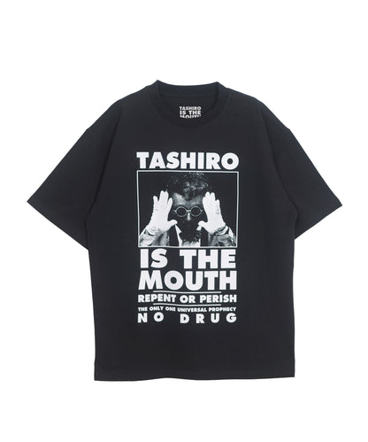 TASHIRO IS THE MOUTH 半袖Tシャツ TITM-A01 BLACK