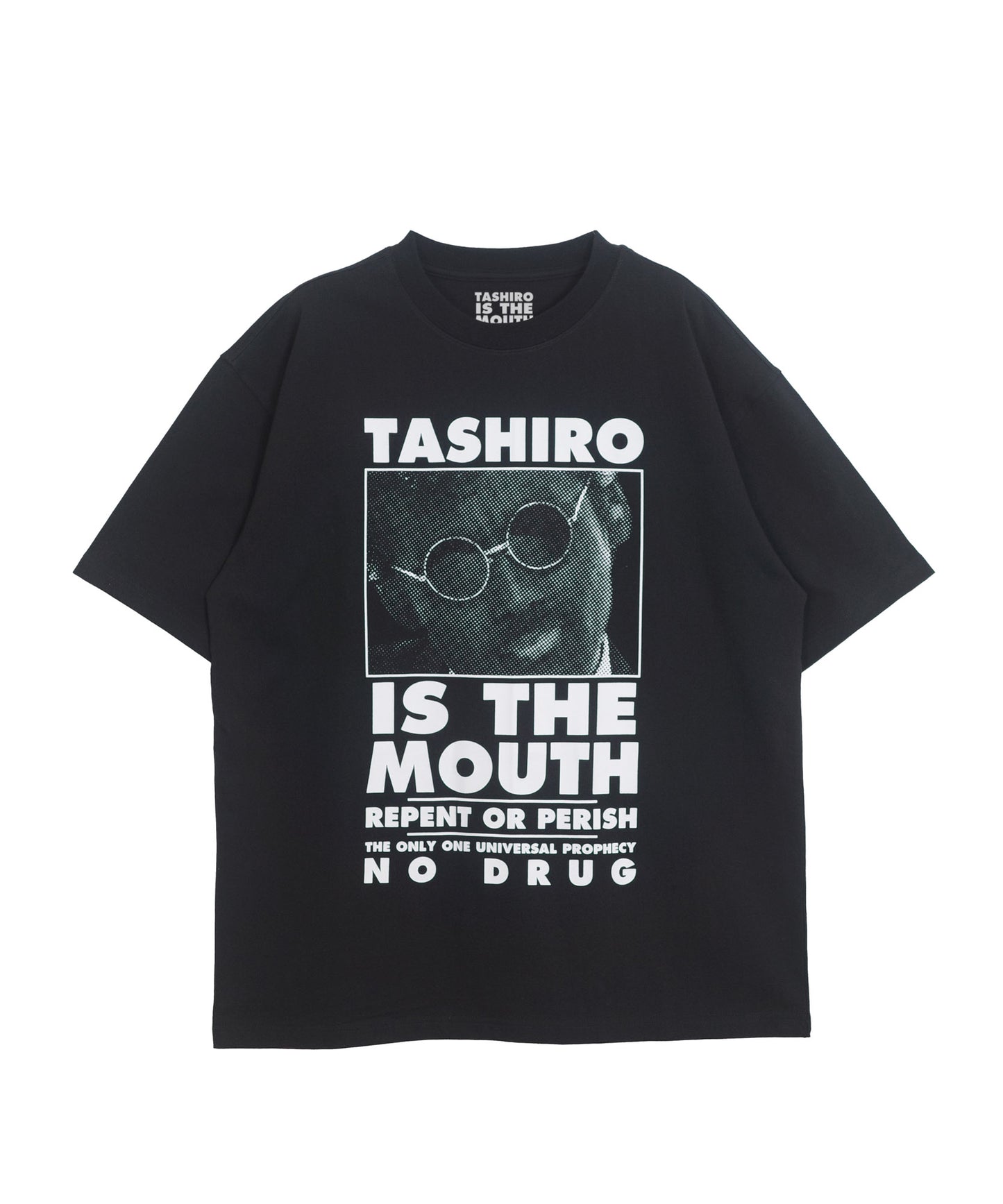 TASHIRO IS THE MOUTH 半袖Tシャツ TITM-B01 BLACK