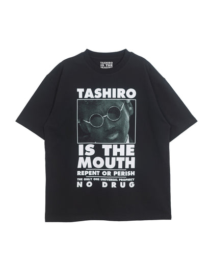 TASHIRO IS THE MOUTH 半袖Tシャツ TITM-B01 BLACK
