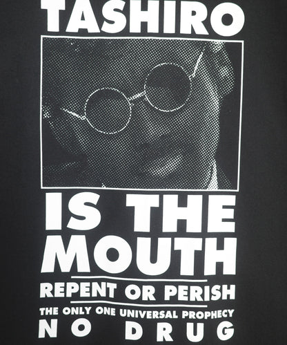 TASHIRO IS THE MOUTH 半袖Tシャツ TITM-B01 BLACK