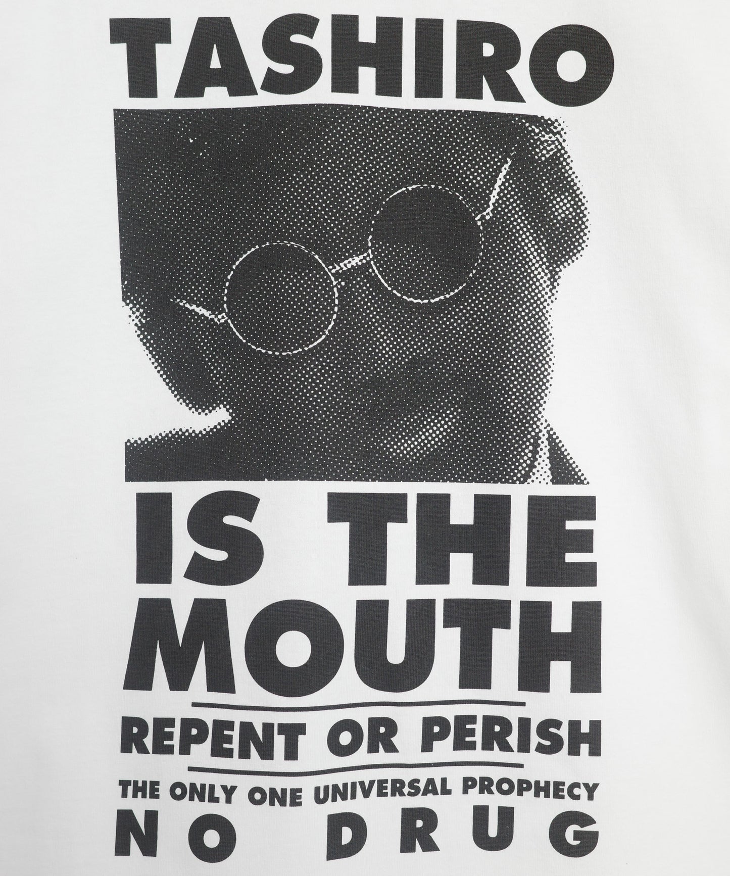 TASHIRO IS THE MOUTH 長袖Tシャツ TITM-B02 WHITE