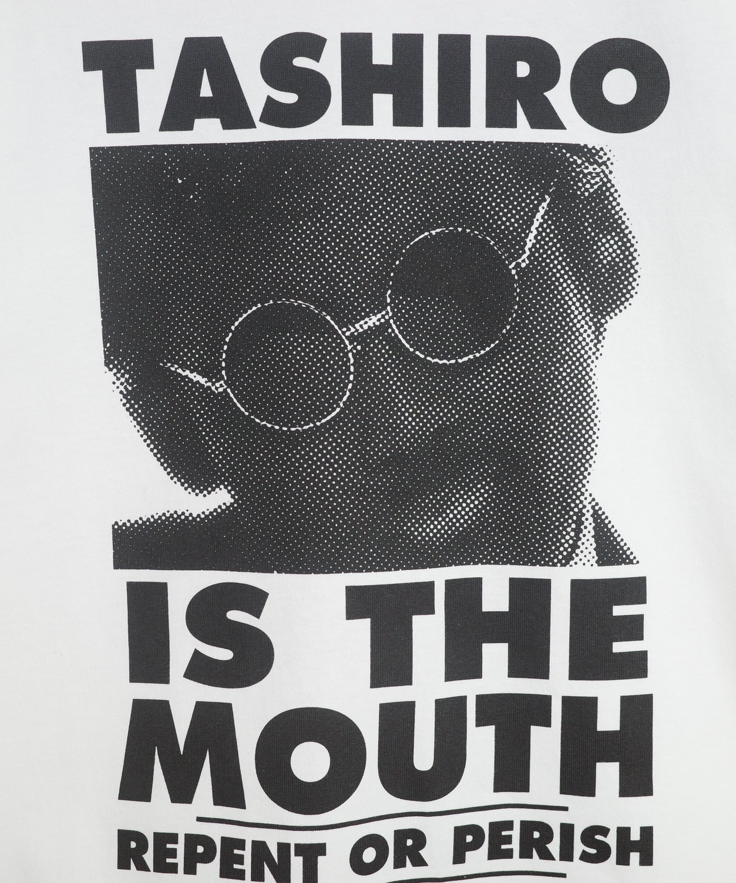 TASHIRO IS THE MOUTH 長袖Tシャツ TITM-B02 WHITE