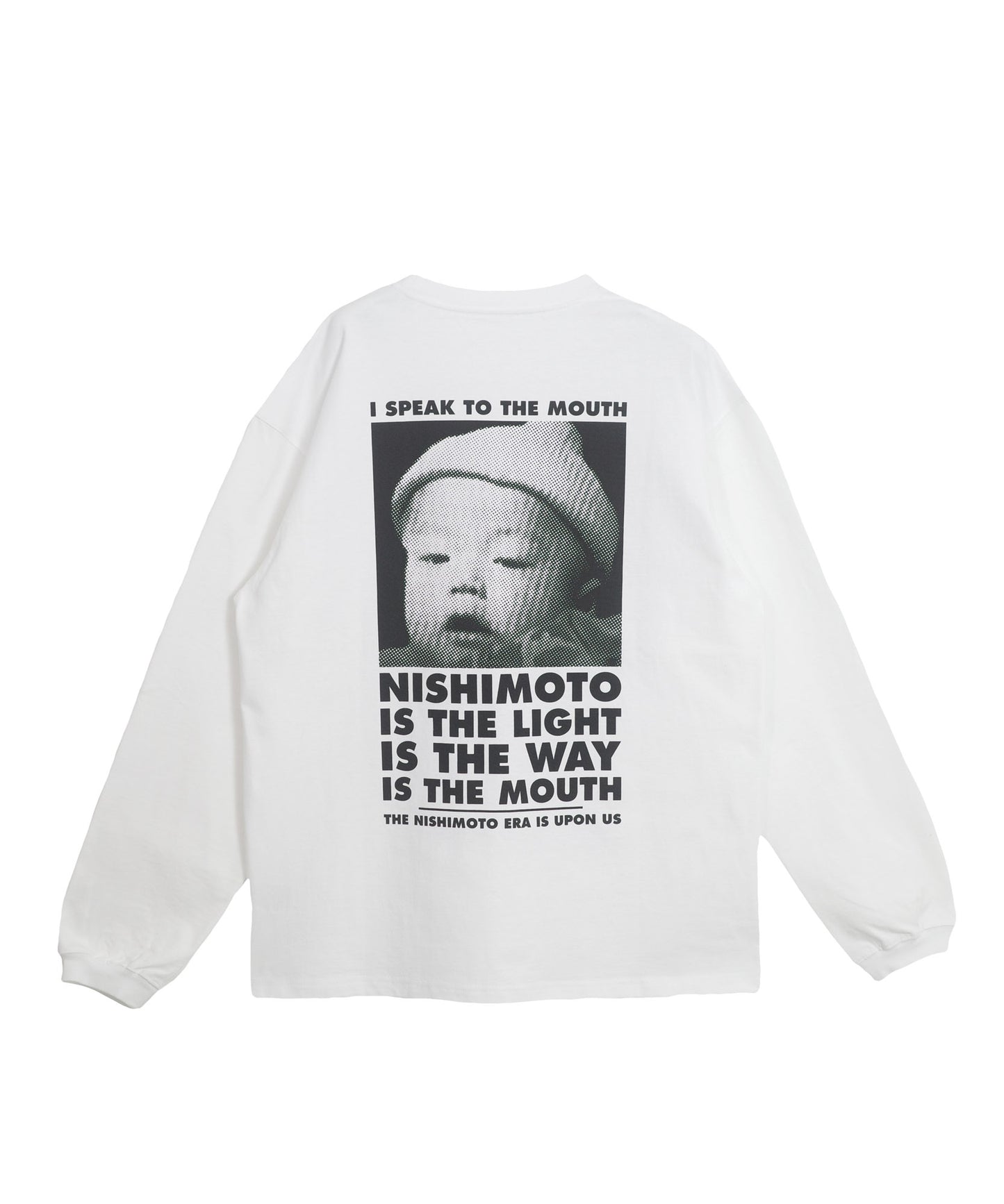 TASHIRO IS THE MOUTH 長袖Tシャツ TITM-B02 WHITE