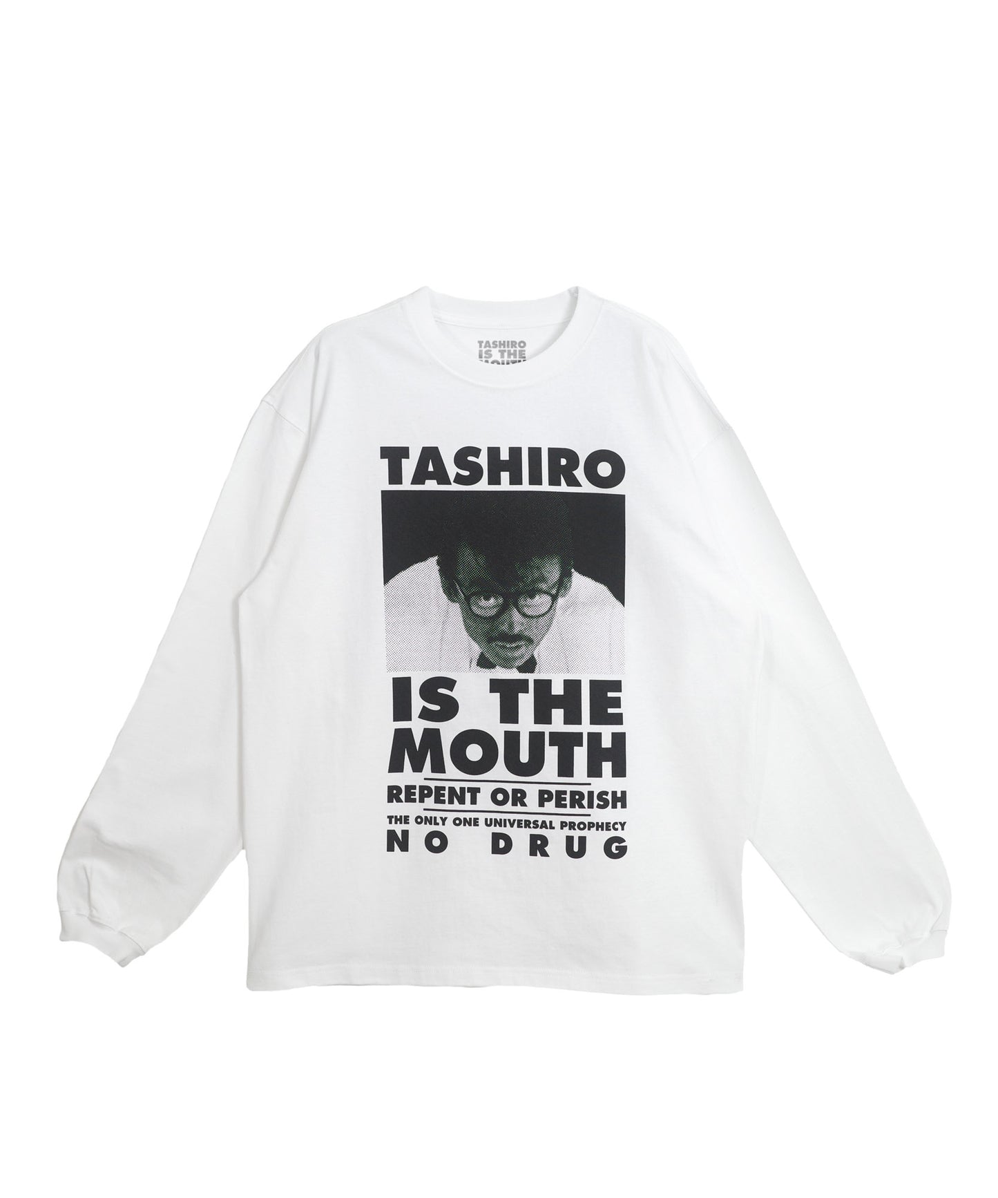 TASHIRO IS THE MOUTH 長袖Tシャツ TITM-C02 WHITE
