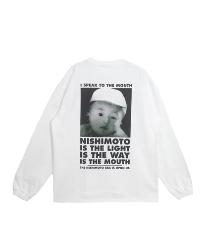 TASHIRO IS THE MOUTH 長袖Tシャツ TITM-C02 WHITE