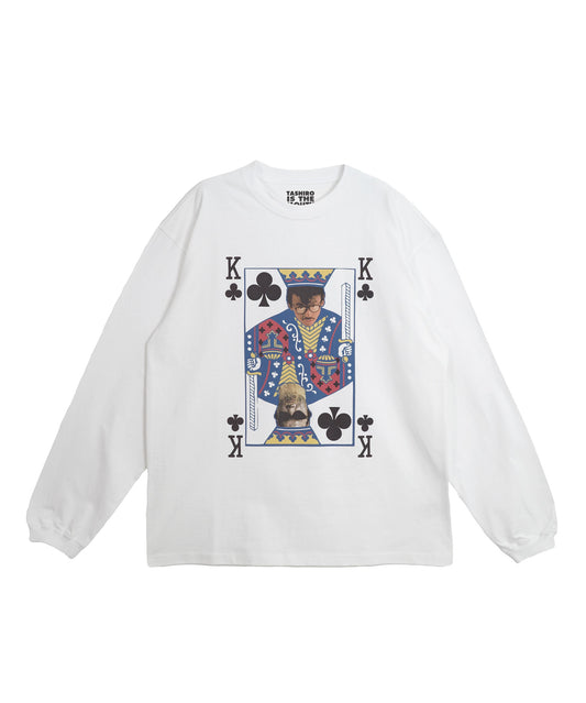 TASHIRO IS THE MOUTH 長袖Tシャツ TITM-2502 WHITE