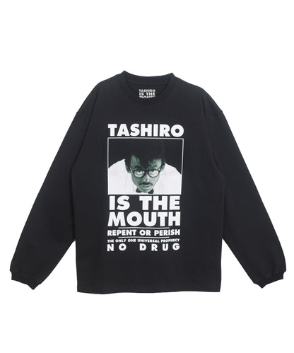 TASHIRO IS THE MOUTH 長袖Tシャツ TITM-C02 BLACK