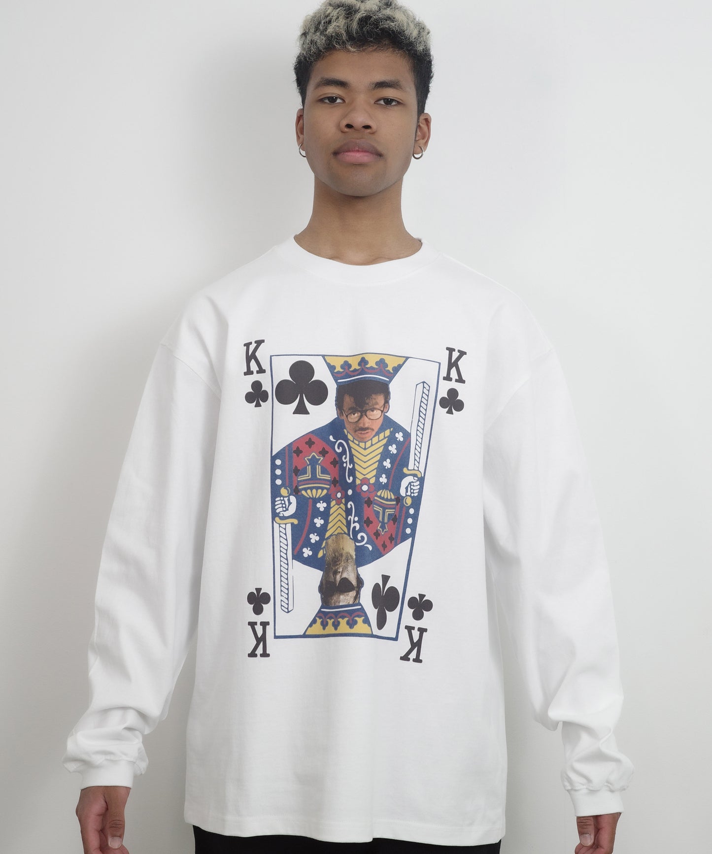 TASHIRO IS THE MOUTH 長袖Tシャツ TITM-2502 WHITE