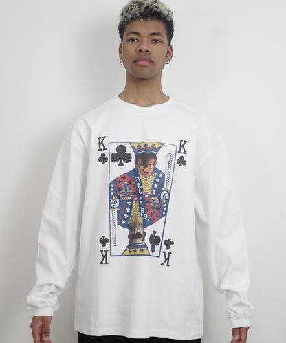 TASHIRO IS THE MOUTH 長袖Tシャツ TITM-2502 WHITE