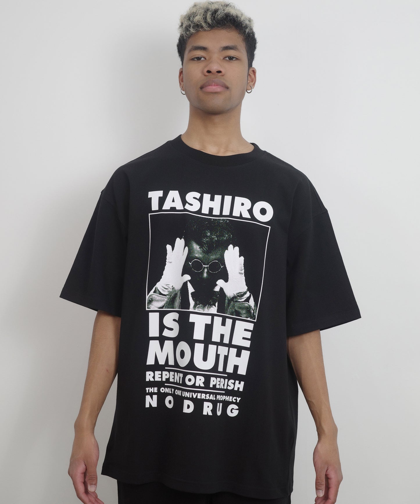 TASHIRO IS THE MOUTH 半袖Tシャツ TITM-A01 BLACK