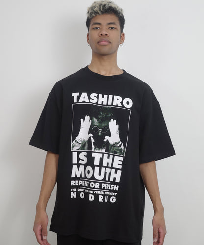 TASHIRO IS THE MOUTH 半袖Tシャツ TITM-A01 BLACK
