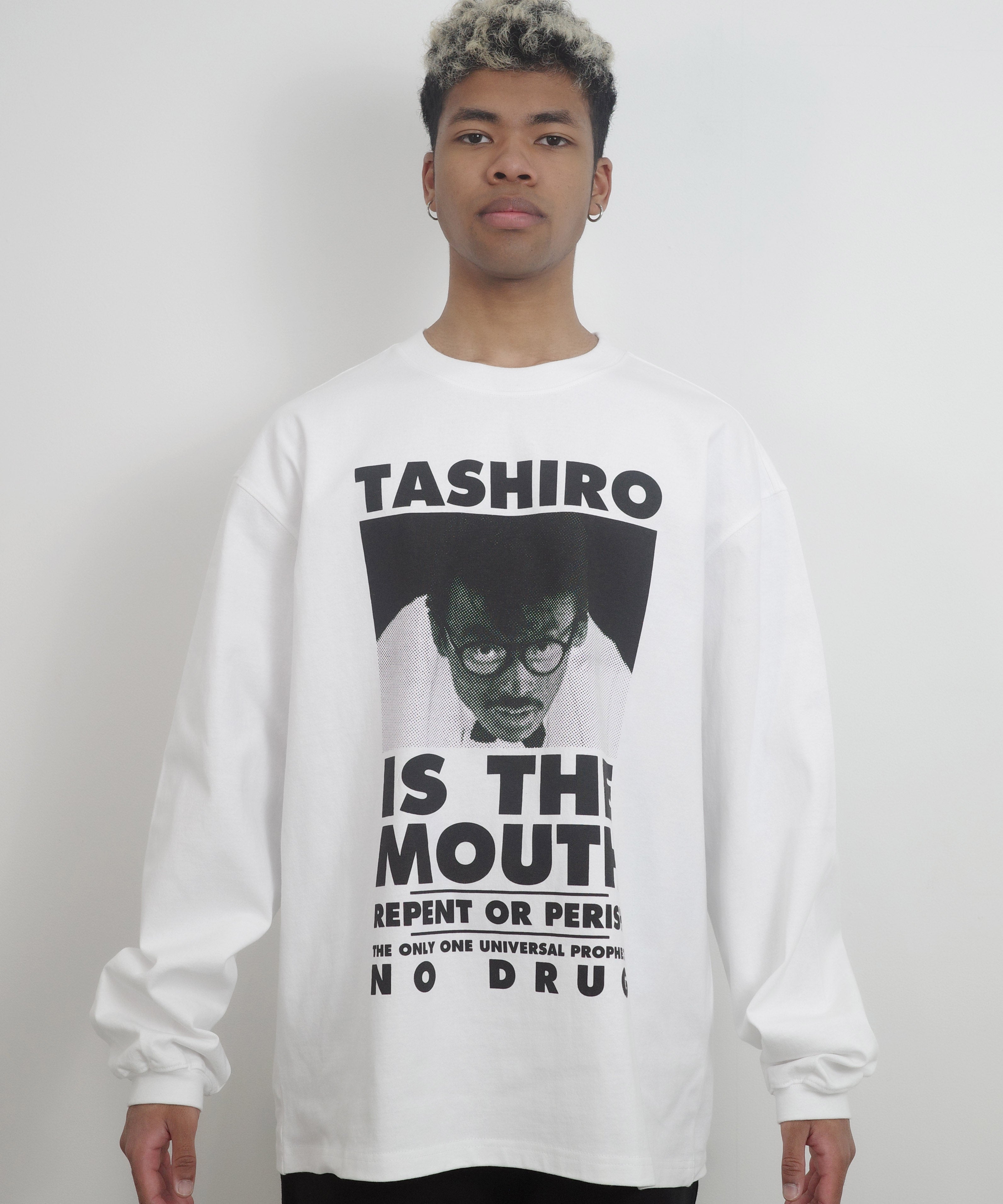 MARCY'S TASHIRO IS THE MOUTH Tシャツ Lサイズ TASHIRO IS THE MOUTH 長袖Tシャツ TITM-A02 BLACK – MARCY'S